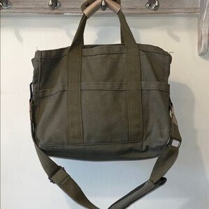 Olive Green Canvas  Bag